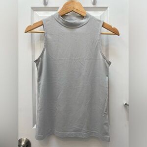 Madewell blue mockneck sleeveless top, Size XS